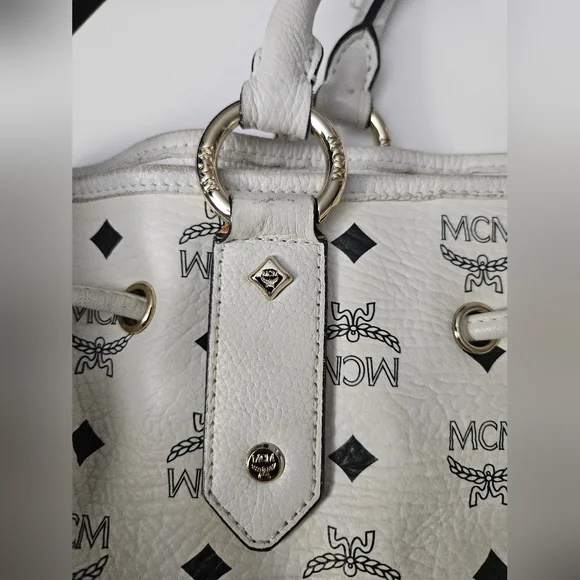 MCM White Leather Bag - Picture 9 of 16